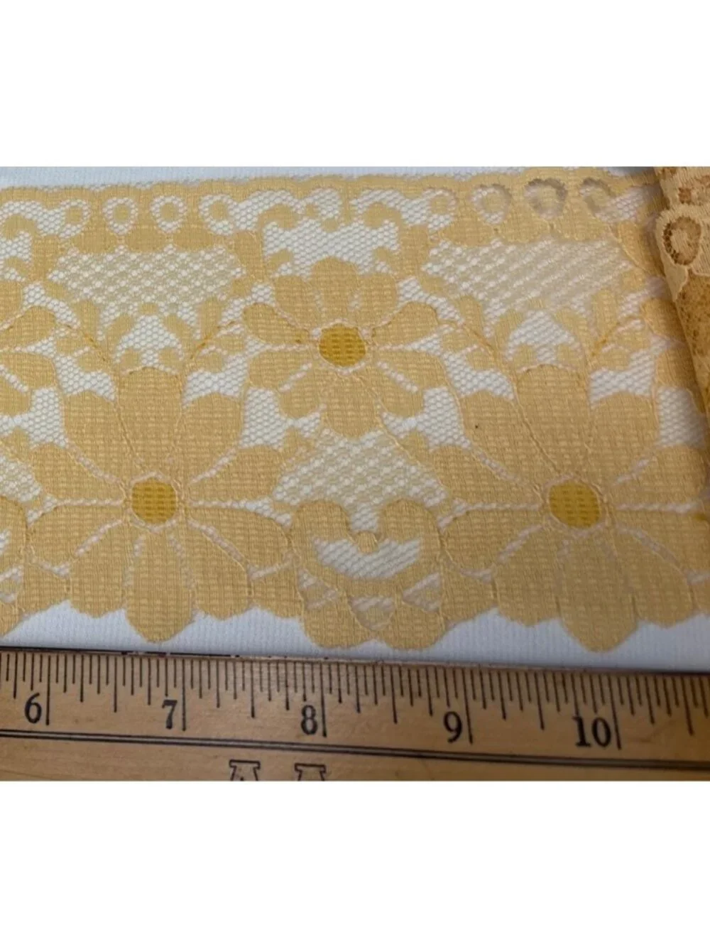 Yellow Floral Lace Trim 4